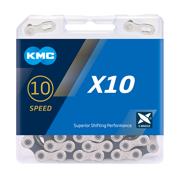 Load image into Gallery viewer, KMC CHAIN X10 SILVER-BLACK