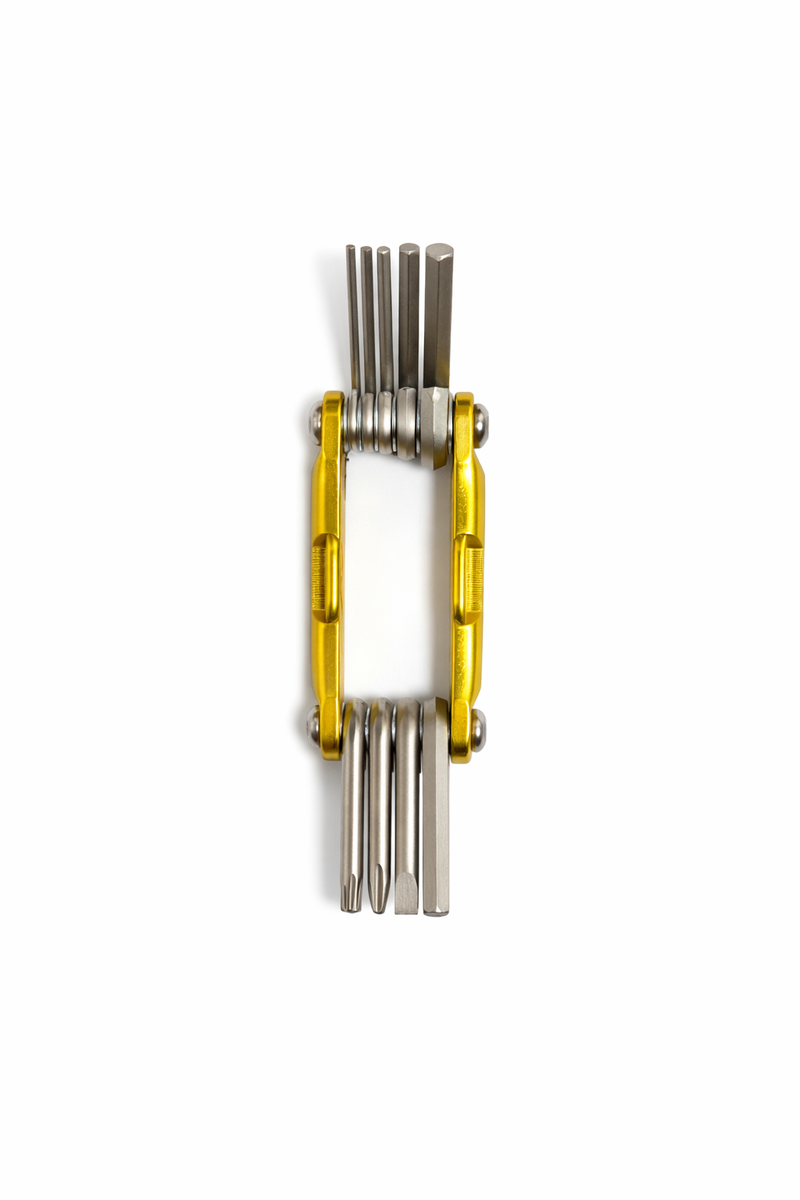 Load image into Gallery viewer, MULTI USE TOOLS FOLDING YELLOW SCT-11 TAIWAN