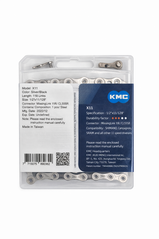 KMC CHAIN X11 SILVER-BLACK