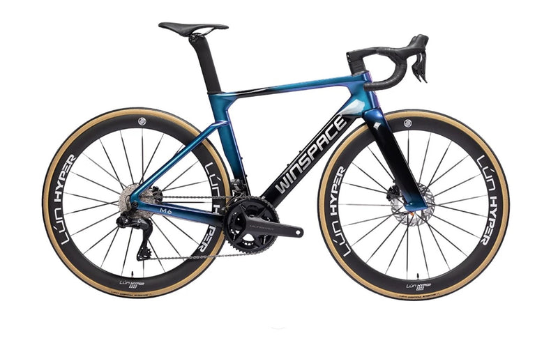 Load image into Gallery viewer, WINSPACE M6 SHIMANO 105 Di2 - CARBON ROAD BIKE - UCI APPROVED
