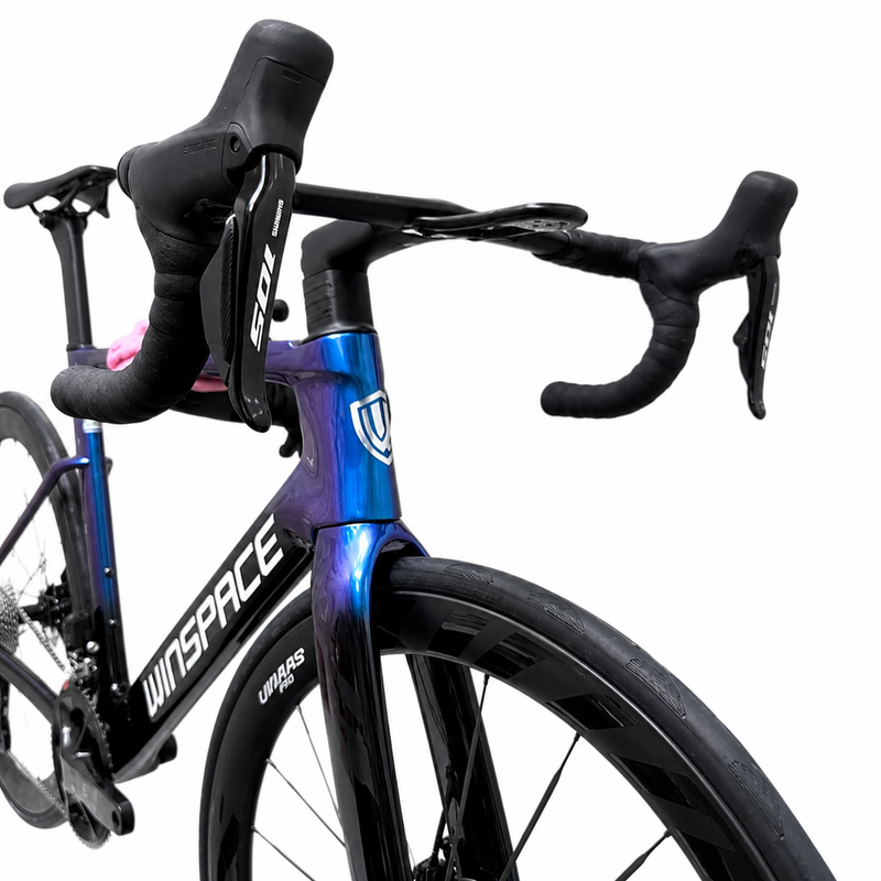 Load image into Gallery viewer, WINSPACE M6 SHIMANO 105 Di2 - CARBON ROAD BIKE - UCI APPROVED
